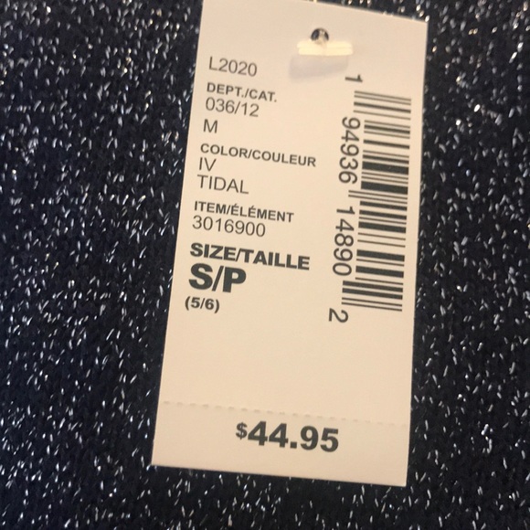 2 for 40.00. CHILDREN’S PLACE | Blue Shimmer Button Up Sweater - Picture 3 of 4